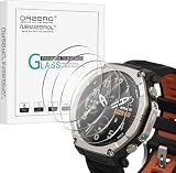 NEWZEROL 4 Pezzi Vetro Temperato Compatibile per Amazfit T-Rex Ultra 2 Pellicola, [Senza Bolle] [Anti-Graffio] [Copertura Completa] Pellicola Protettiva in Vetro Temperato Schermo ad Alta Risoluzione