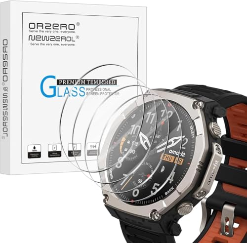 NEWZEROL Folia ochronna kompatybilna z Amazfit T-Rex Ultra 2, 4 sztuki