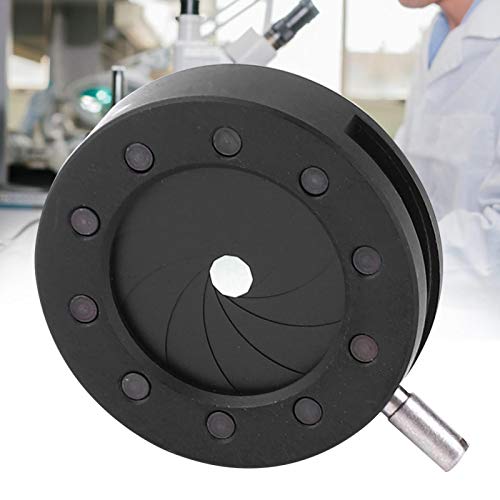 Irisblende Einstellbare Blende SK6 SK8 SK12 SK23 SK25 Iris-Mikroskopadapter Optische Blende mit Mikroskopobjektiv(SK12)