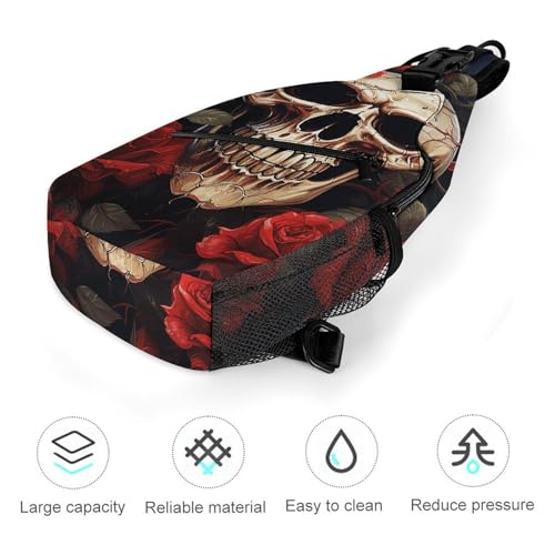 Two Cats Hugging Sling Bag for Men Women - Adjustable Crossbody Chest Backpack, 15" Travel Hiking Fanny Pack 5