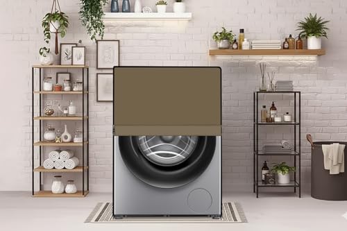 Image of The Furnishing Tree Washing Machine Cover Biege Compatible for Bosch 7.5 Kg Fully-Automatic Front Loading WAJ2446IIN - D x W x H : ( 66x61x88.9 CM )