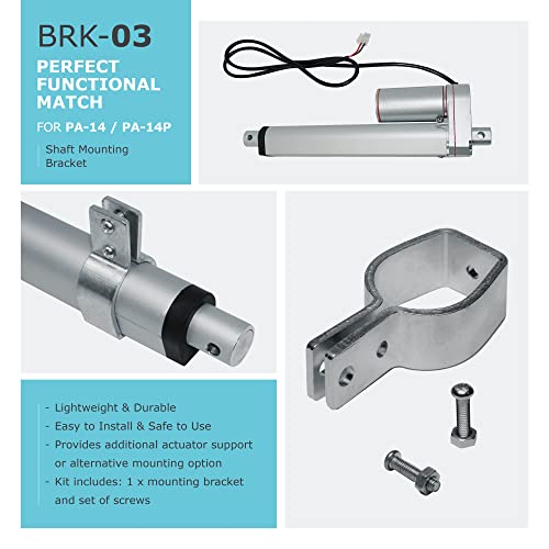 Progressive Automations Mini Linear Electric Actuator 12V (1", 150 Lbs.) Innovative High-Speed Motor & Durable Stroke. For Outdoor, Agriculture, Track, Solar, Robotics, Home Automation. Pa-14-1-150 #TOP6
