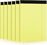 for 6 Pack Yellow Legal Pads 8.5 x 11 Ruled Lined Writing Note Pads 8.5 x 11