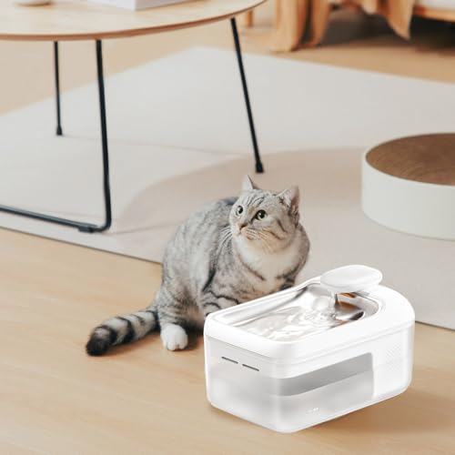 Fuente de agua automática para mascotas 4.5L acero inoxidable miniatura 4