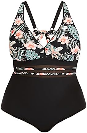 Bluecatlala Women Wrap Cut Out One Piece Swimsuit Strapless 1 Piece Swimsuit for Women, Adjustable Tie-Shoulder Bathing Suit Black