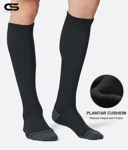 Image of CS CELERSPORT 2 Pack / 3 Pack Baseball Socks for Youth Kids and Adult Softball Soccer Socks Over the Calf Tube Socks