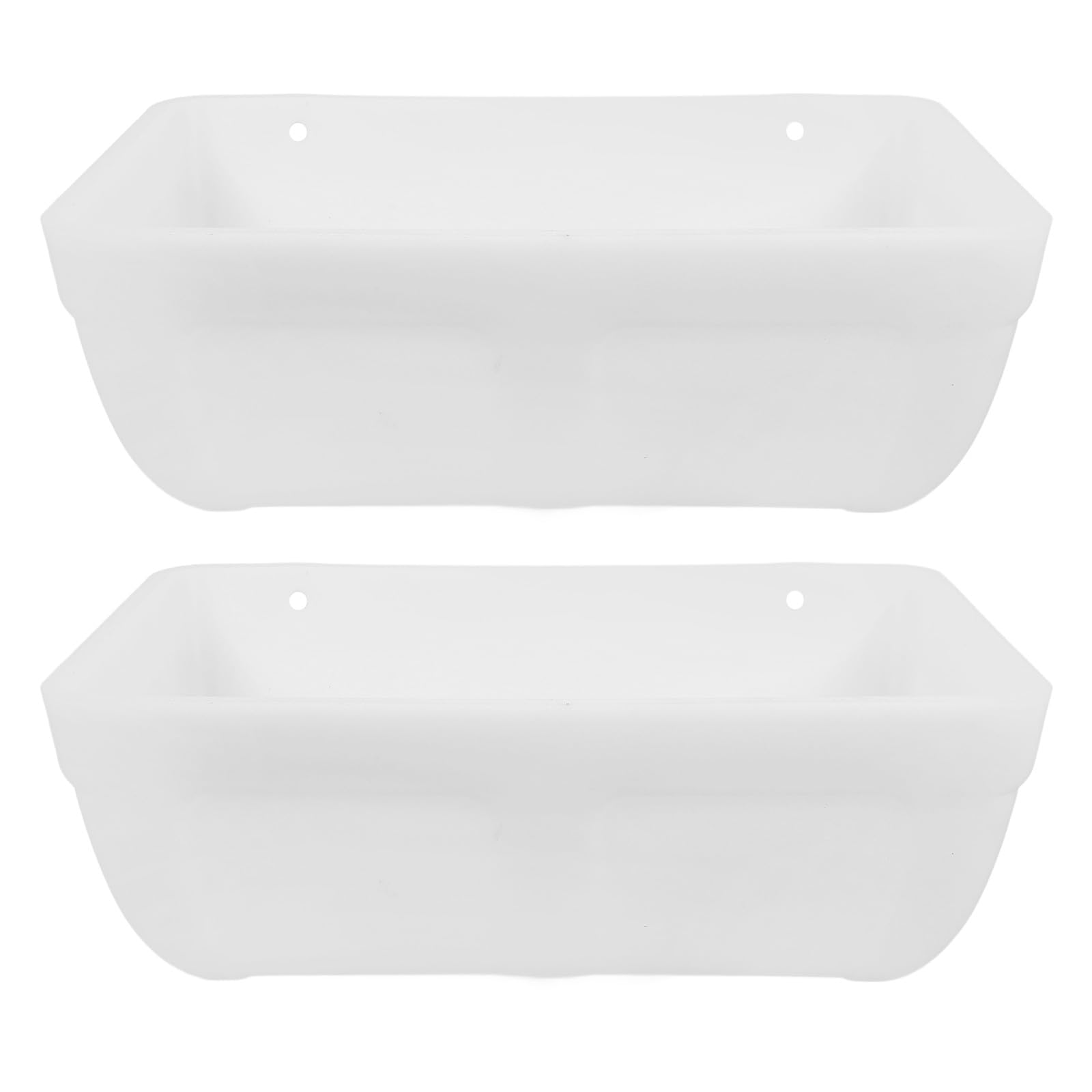 ibasenice Mangeoires à Poulets en Plastique Lot de 2 Récipient d'alimentation pour Poussins et Abreuvoir pour Volailles Usage Extérieur