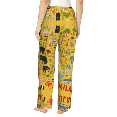 Pantalon de pyjama Thaïlande extensible grande taille avec poches