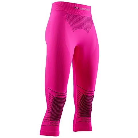 X-Bionic Energizer 4.0 Pants 3/4 Women Baselayer Functional Pants - Neon Flamingo/Anthracite, Small Cover