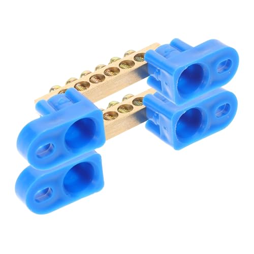 Anneome 2piezas Kit De Barra De Tierra Eléctrica Varillas Bloque De Tierra Terminales Barra Colectora De Conexión