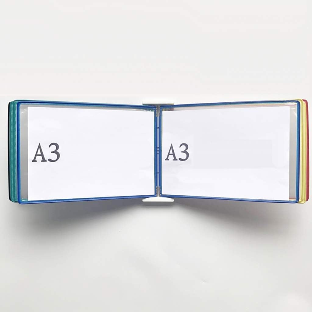 Espositore da parete formato A3, trasparente, per cataloghi e materiali a fogli mobili, 45 x 33 x 10 cm, ideale per uffici e spazi commerciali