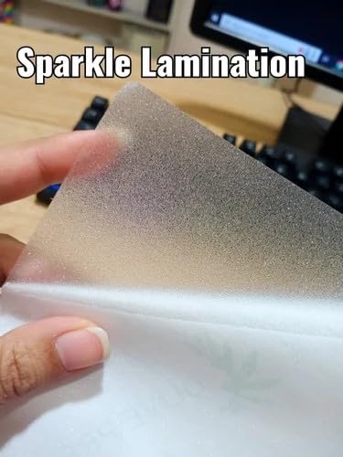 Image of Thermal Lamination Film Roll Glitter Sparkle - Thermal Sparkle Lamination Roll Heat Laminating Film for Documents, Photos & Crafts (Sparkle Lamination)