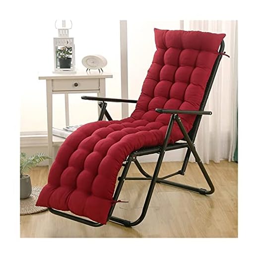 Gungstolsdynor Kuddar För Solstol Lounge-stolskuddar Tjock Förlängning Vikbara Rottingstolskuddar Uteplats Möbler Stoppad Bänkkudde Tvättbar (Color : Red, Size : 48 * 163cm*8cm)