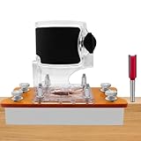 Schlitzhalterung – 610 g Aluminiumlegierung, Sperrholz, Schneidemaschine, Schlitzhalterungen | 2-in-1-Schlitzhalterung für Möbel, Trimmmaschine, Fräserbasis, Holzfräsen, Holzbearbeitungswerkzeug