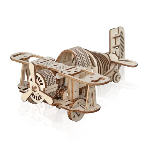 Comfoyar Puzzle 3D Avión de Combate, Maquetas Madera para Construir Adultos, DIY Construcciones Madera para Montar, Decoracion Hogar y Cumpleaños Navidad DÍa del Padre Regalos para Hombre Mujeres