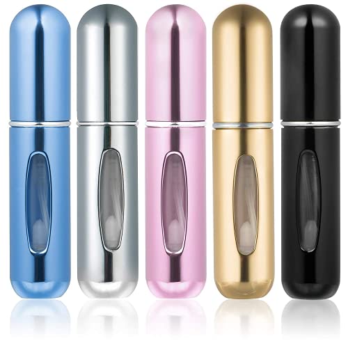 [Design colorato]: in 5 colori diversi (nero, blu, rosa, oro, argento), ideale per trasportare o organizzare le tue diverse fragranze