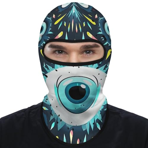 Balaclava para Hombres, Máscara de Esquí con Ojos Malignos, Cubreboca para Ciclismo y Temporada Invernal miniatura 7