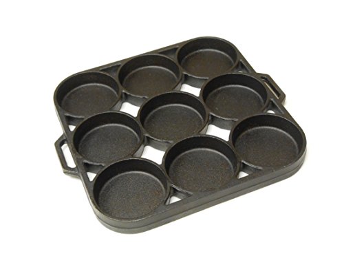 King Kooker CI9BPS 9 Impression Seasoned Biscuit Pan