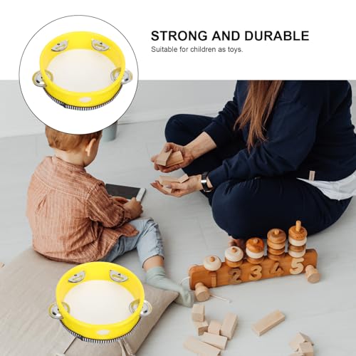 ifundom Tambor De Palmas Infantil Conjunto Infantil Tambor De Mão Musical Mini Pandeiros Brinquedos