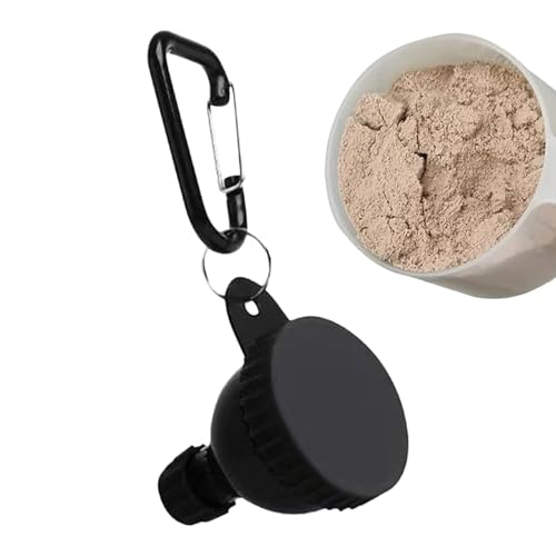 Eiweißpulver-Trichter | Fitness Supplement Behälter - 50ml Mini Pulverbox Mit Karabinerhaken Für Erwachsene Reisen Fitnessstudio Arbeit
