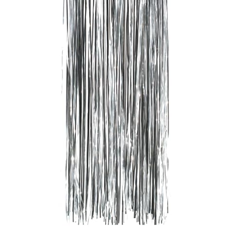 Creativery Lametta 24x100cm für den Weihnachtsbaum (Silber)