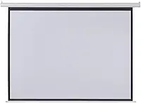 Tela De Projeção Elétrica 2,03X1,52M 100 Polegadas Com Controle Remoto 110V - AC350, Multilaser, Branco