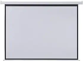 Tela De Projeção Elétrica 2,03X1,52M 100 Polegadas Com Controle Remoto 110V - AC350, Multilaser, Branco