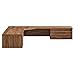 Modway EEI-6181-WAL Render Wall Mount Corner Office Desk, Walnut