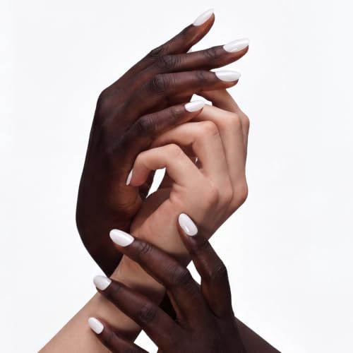 Image of ohora Semi Cured Gel Nail Strips (N Clean White) - White, Solid, Works with Any UV /LED Lamps, Salon-Quality, Long Lasting, Easy to Apply & Remove - Includes 2 Prep Pads, Nail File & Wooden Stick