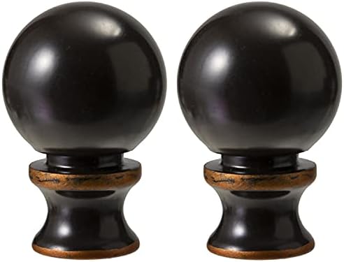 B&P Lamp Cup Shaped Finial - Oiled Bronze Finish Base Only For Lamp Restoration