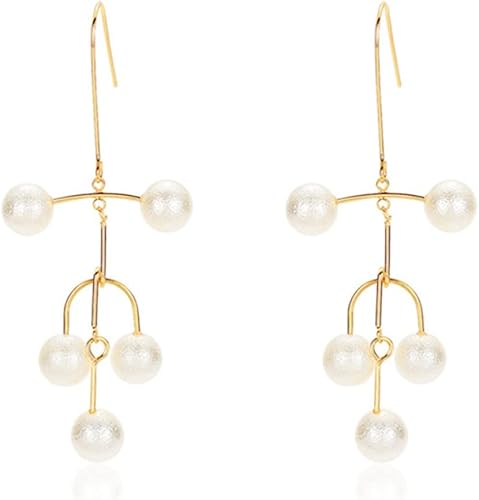 Earrings,plplaaoo Earring Pendants for Women,Artificial Pearl Decoration Womens Earrings,Delicate Elegant Dangle Earrings for Women, Earrings