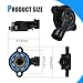 Cuymoap 2 PCS Car Throttle Position Sensor and Idle Air Control Valve, Plug and Play Control Valve Retrofit Assembly, OEM# 17113625 17113598, Compatible with Chevy Buick (Silver & Black)