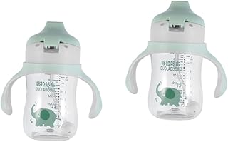 ibasenice 2 Pçs Copo De Aprendizagem Portátil Palha Copo De Palha Do Bebê Copo De Palha Para O Bebê Copo De Água Criativo Copo De Treinamento De Beber Do Bebê Bola De Gravidade Tritan