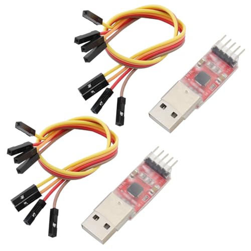 DEWOTHV CP2102 Module USB vers Série Prend en Charge 3,3 V et 5 V Convertisseur USB vers TTL Adaptateur UART pour Arduino Le Débogage et Le Téléchargement...