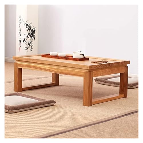 Table basse japonaise pliante pour petits espaces, solution meuble d'appoint beige - 5