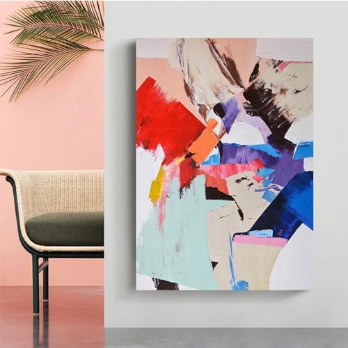 Toile d'impression moderne abstraite pour transformer un mur vide en decoration coloree