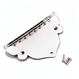 Toyvian Triangle Plated Tailpiece Guitar Maker 8-string Mandolin Tailpiece Mandolin Part Replacement Guitar Tailpiece with Screws Plate Earth Tones
