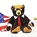 JMHomeDecor Stofftier 60Cm Donald Trump Bär Plüschtier Coole Usa Präsident Bär Mit Flagge Niedliche Tierbär Puppen Trump Plüschtier Kinder Geschenke