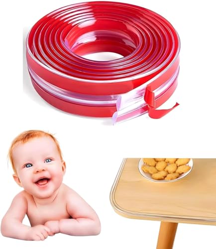 Image of SPIREX Silicone Edge Protector Strip for Furniture | Baby Proofing Edge & Corner Guard | Child Safety Cushion for Sharp Corners | Soft Durable Edge Tape - 3 Meter