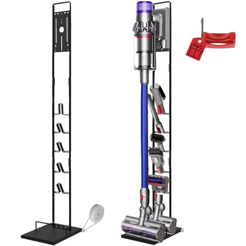 Dyson Vacuum Stand with Wheels,Heavy Base Metal