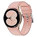 Produktbild MuSheng Armband Kompatibel mit Samsung Galaxy Watch 4 Classic 42MM - Outdoor Leichtes Ersatz Silikon Uhrenarmband Breathable Quick Release Replacement Strap für Damen Herren (Rosa)