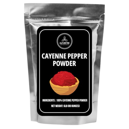 Cayenne Pepper Powder 5lb by Naturevibe Botanicals | 100% Pure