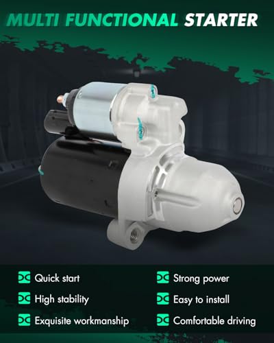 Image of SCITOO Starter Motor fit for Audi for A4 3.2L 2006-2008,for Audi for A4 Quattro 3.2L 2005-2009,for Audi for A6 3.2L 2006-2011 Replacement Starter 17976