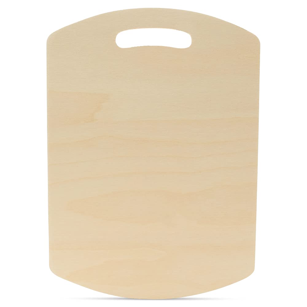 Wooden Cutting Board Shapes, 16" with Rounded Edges, Pack of 10 Wooden Cutting Boards by Woodpeckers, for Kitchen, Decor, and Charcuterie Boards