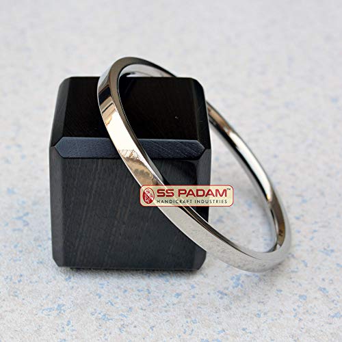 Image of Stainless Steel 6mm Flat Master Kada for Men & Women by SS Padam Handicraft Industries