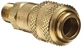 Dixon DCB21 Brass Air Chief Industrial Interchange Quick-Connect Air Hose Fitting, 1/4