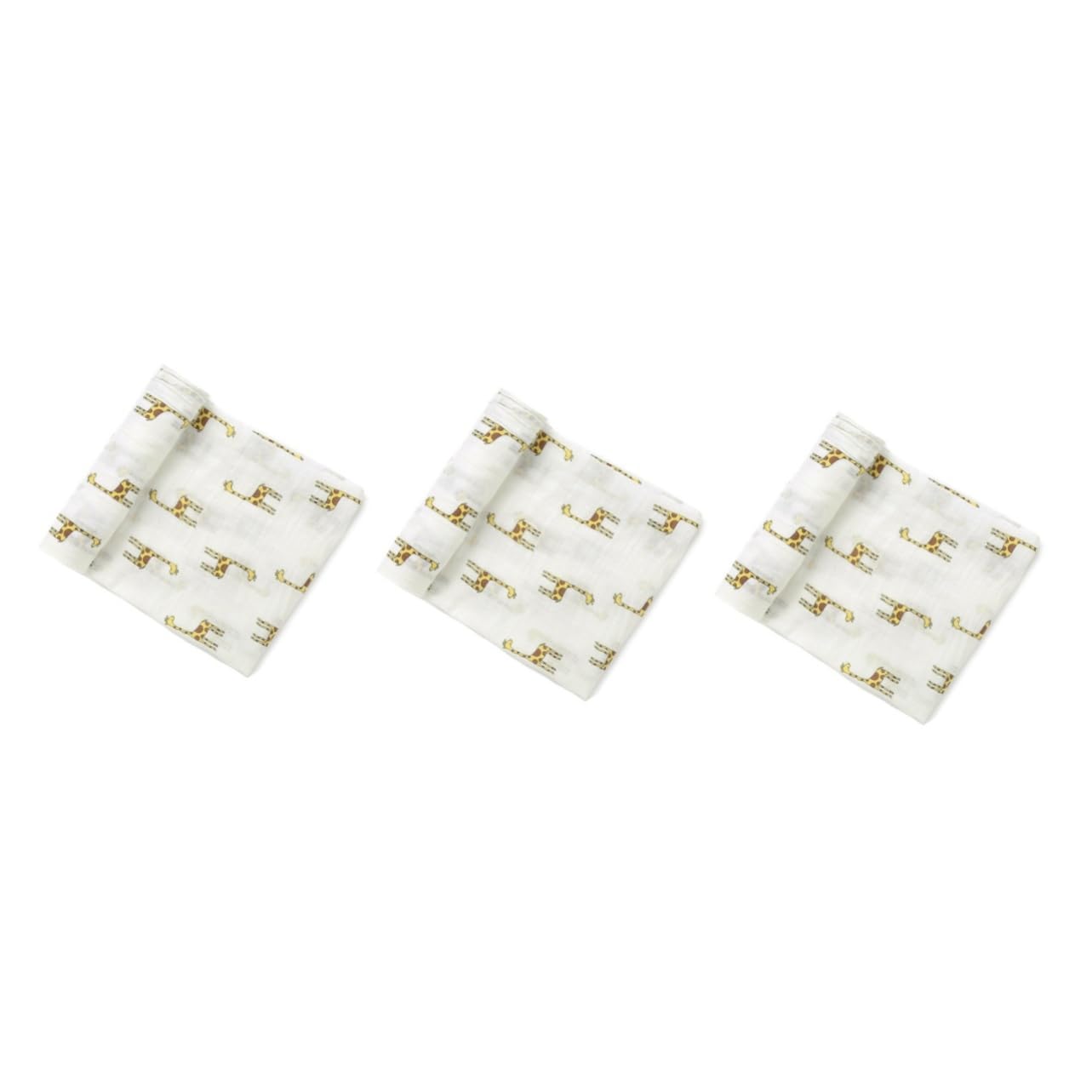 VICASKY 3pcs Neonato Coperta In Cotone Muslin Giraffa Design Traspirante Leggero Da Avvolgere Per Ragazzi Ragazze Per Baby Shoes