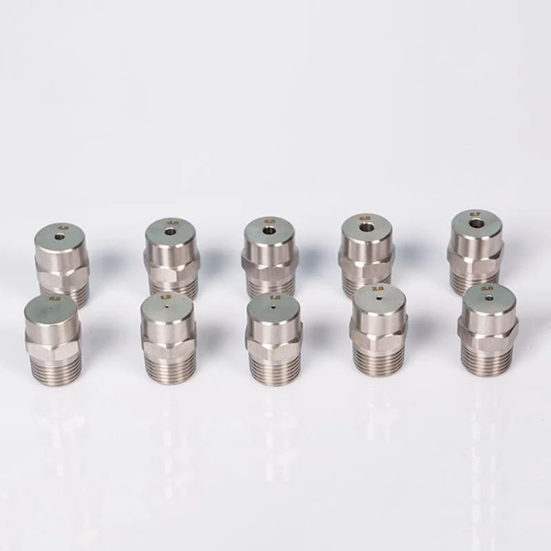 5Pcs Stainless Steel Solid Cone Nozzle, Industrial Humidifying Moistening High Pressure Tool Nozzles