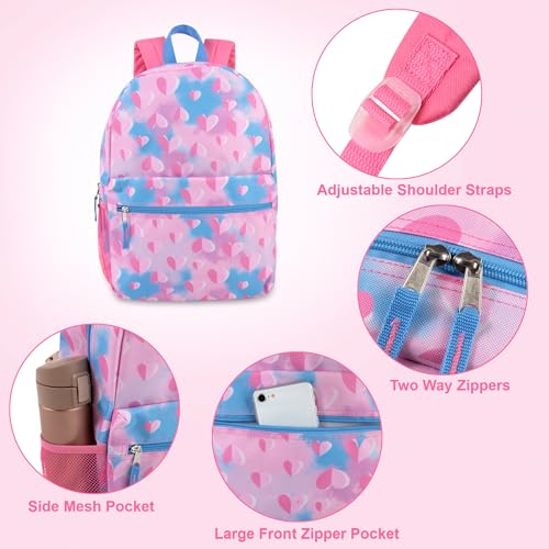 Image of Trail maker 17 inch Backpack for Travel & Commute, Zippered Front & Mesh Side Pockets, Padded Straps