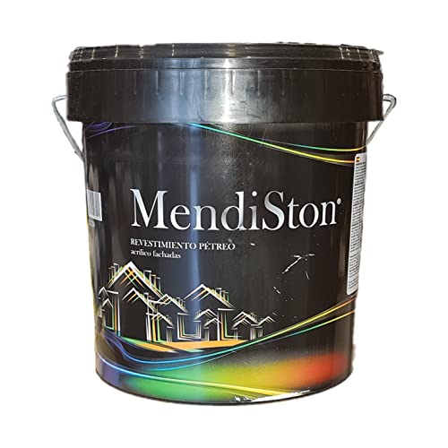 PROGAL COLORS PINTURA PARA FACHADAS REVESTIMIENTO ACRILICO BLANCO MENDISTON R-330 CON CONSERVANTE ANTIMOHO - RESISTENTE A LA INTEMPERIE, SALITRE Y ABRASION (14L)
